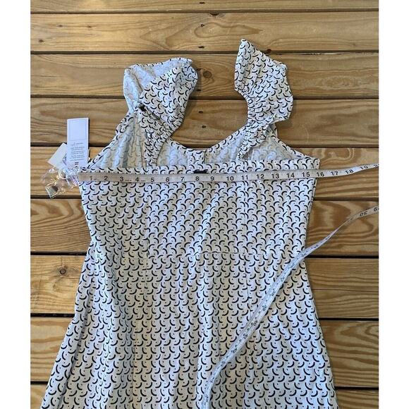 NWT Billabong Pattern Button Front Sundress Size Medium Women’s White Black - Picture 9 of 9